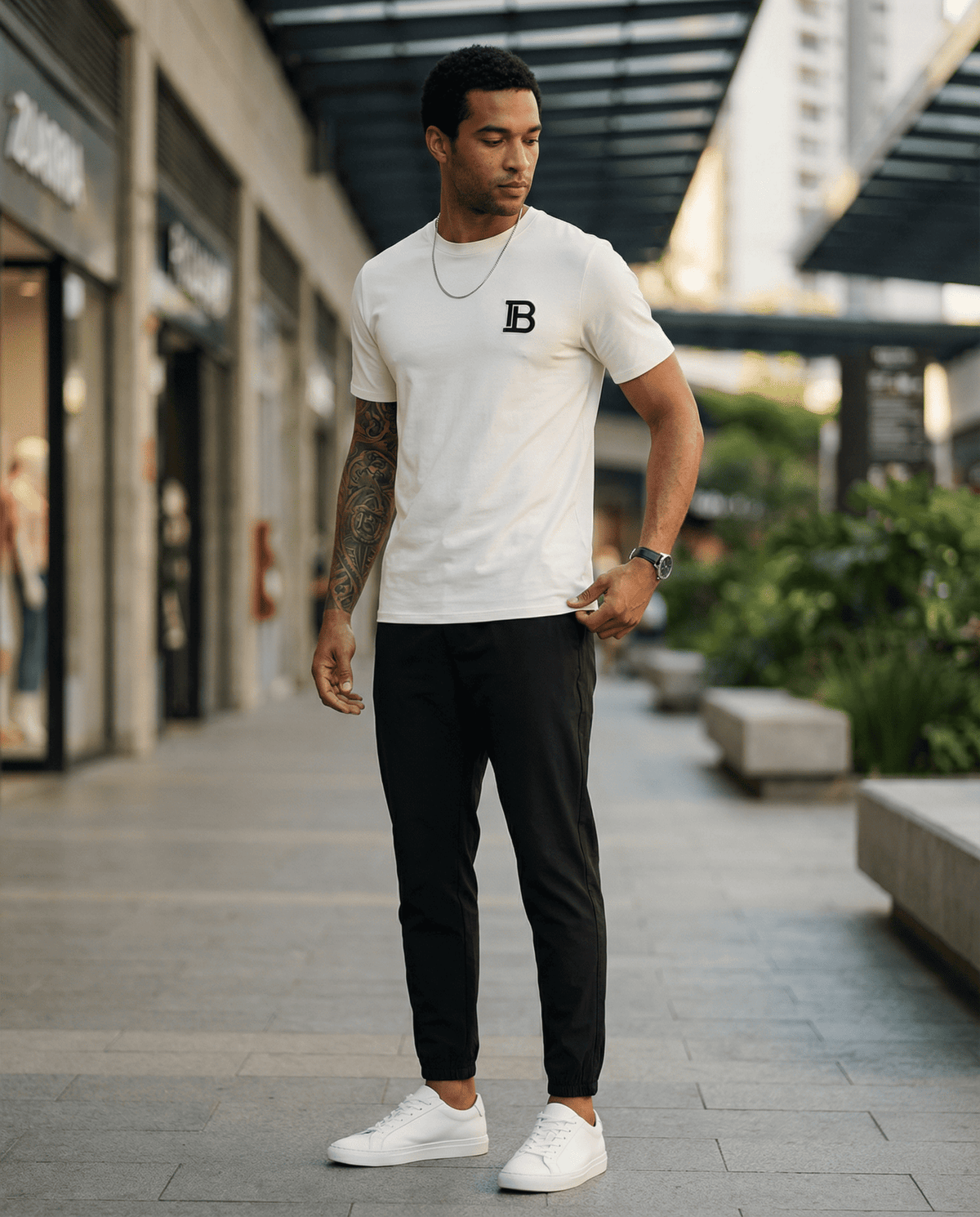 Camiseta 786624 Básica Crema Para Hombre