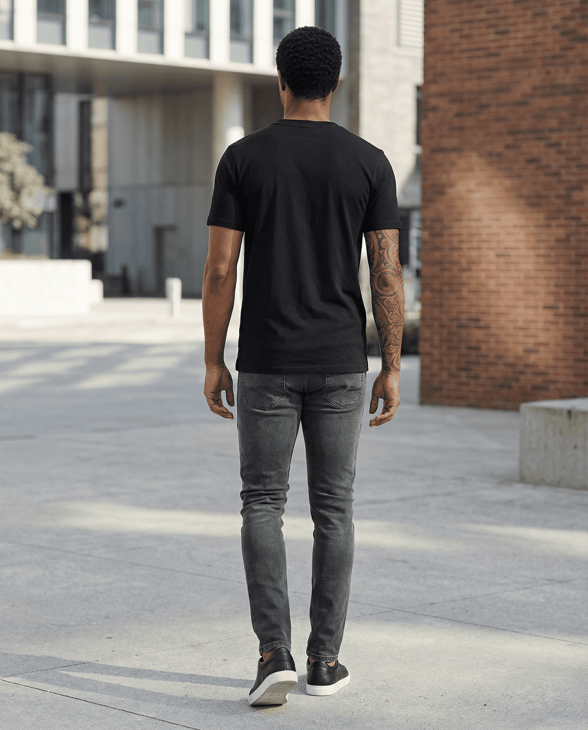 Camiseta 786624 Básica Negra Para Hombre