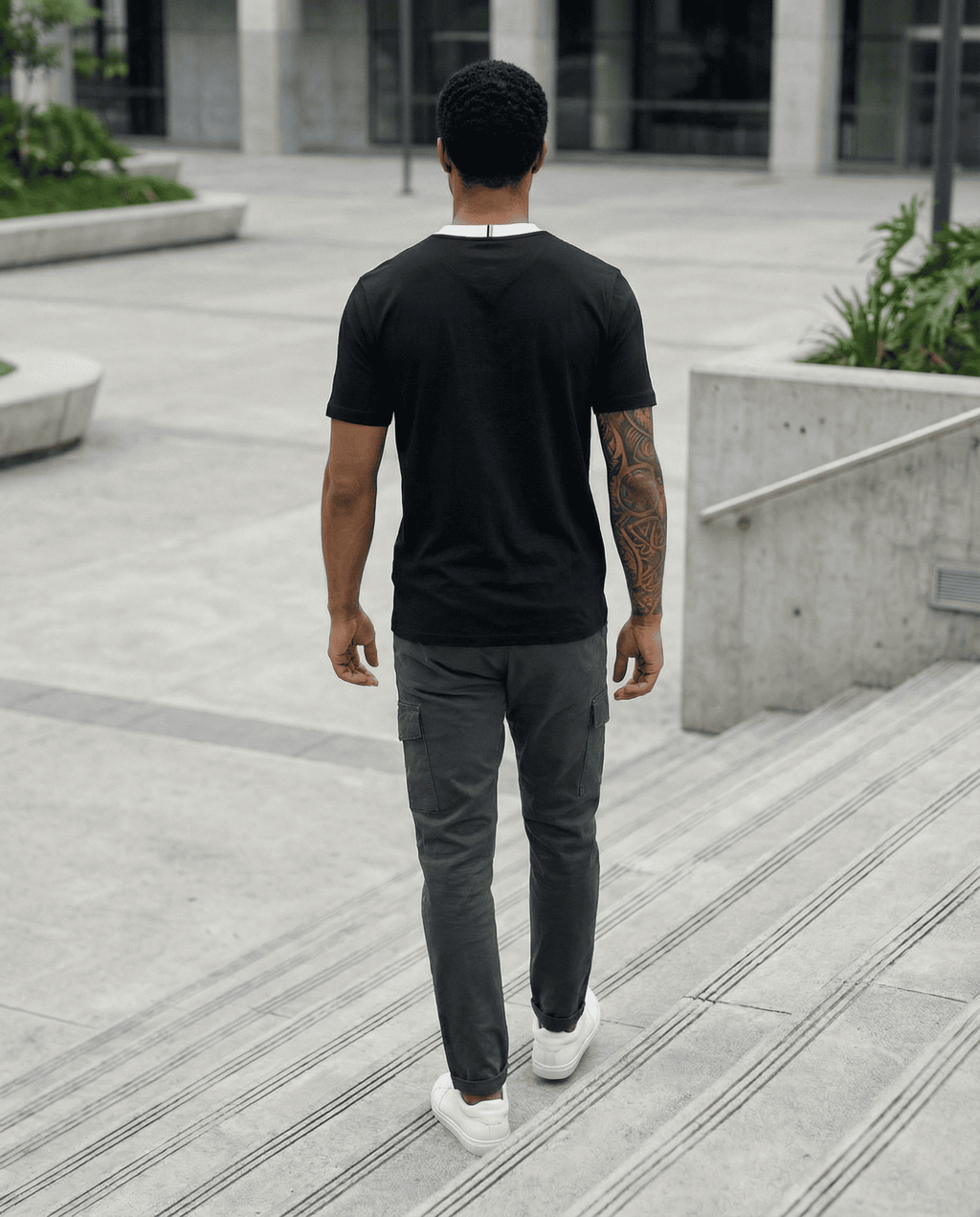 Camiseta 786648 Básica Negra Para Hombre
