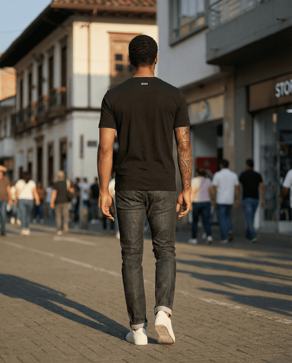 Camiseta 786651 Básica Negra Para Hombre