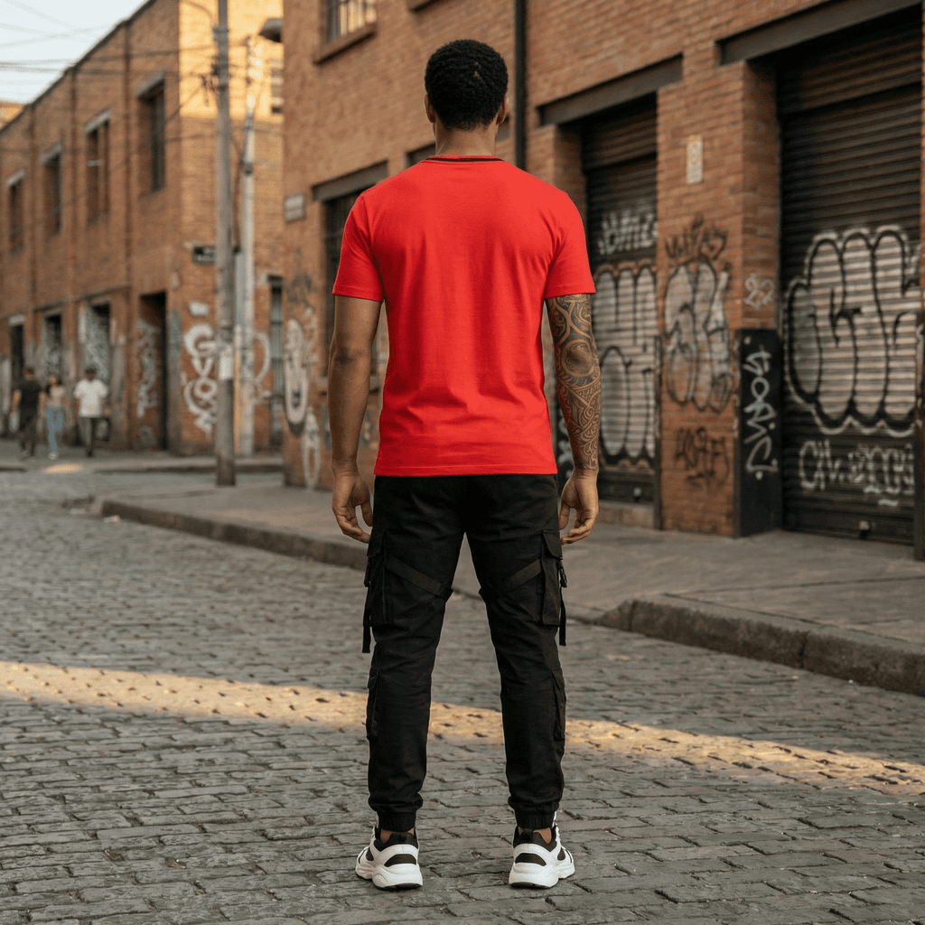Camiseta 786651 Básica Roja Para Hombre