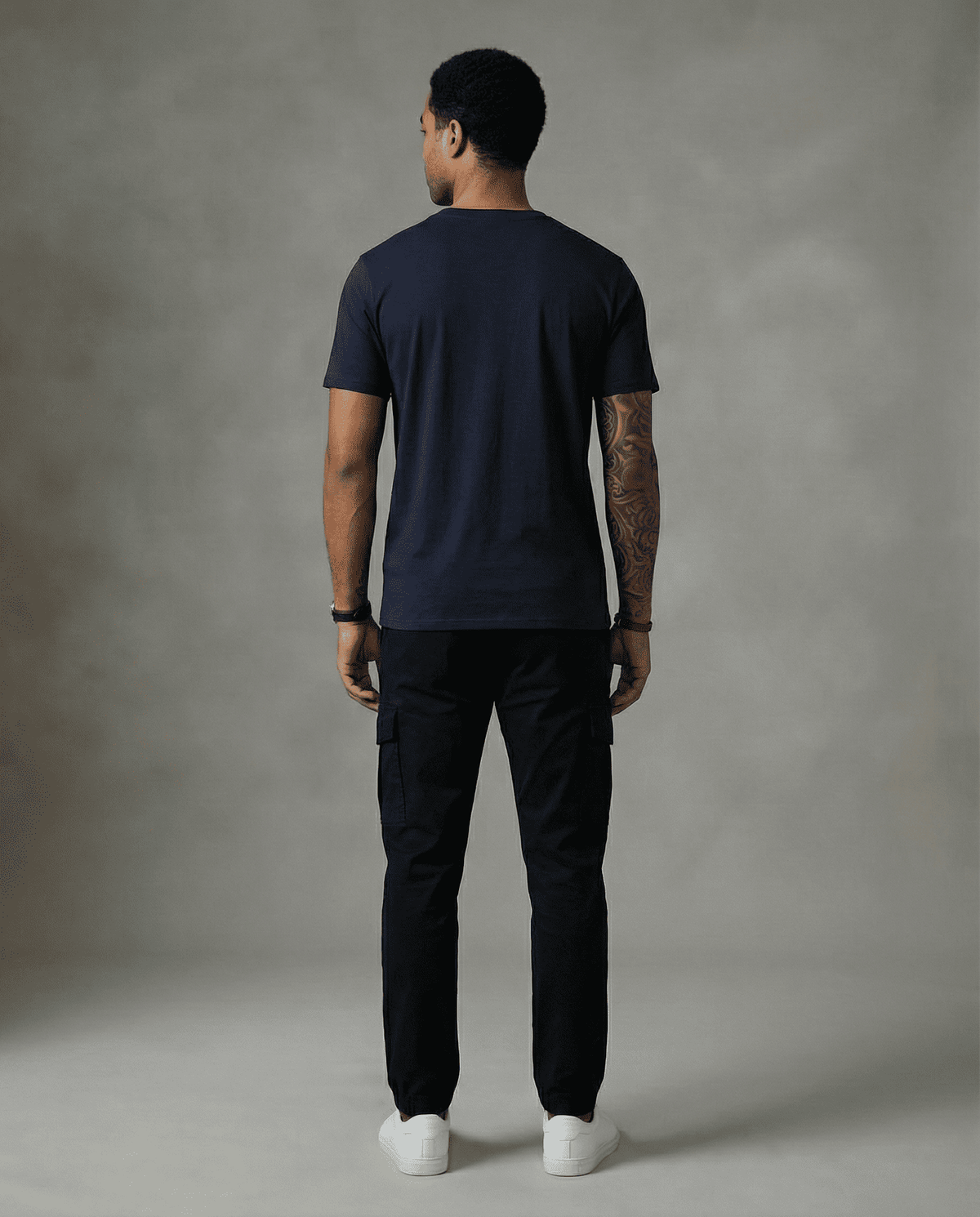 Camiseta 786757 Básica Azul Oscuro Para Hombre