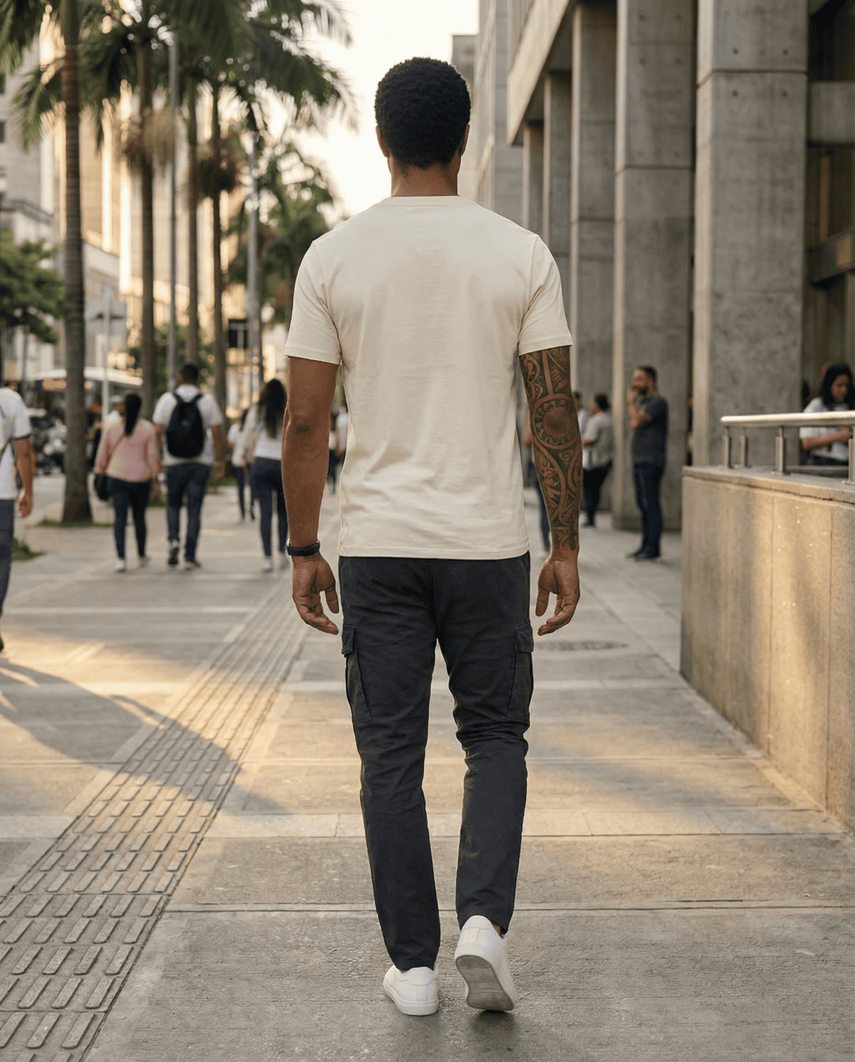 Camiseta 786757 Básica Crema Para Hombre