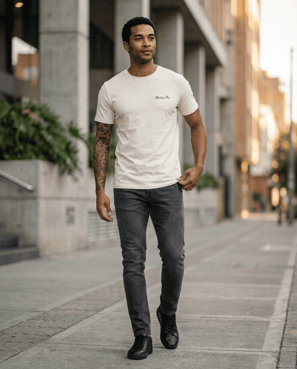 Camiseta 786758 Básica Crema Para Hombre