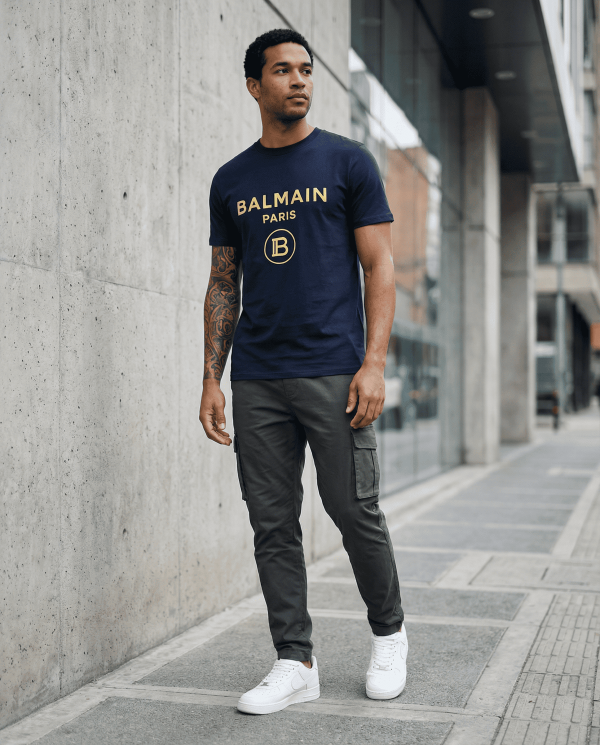 Camiseta 786761 Básica Azul Oscuro Para Hombre