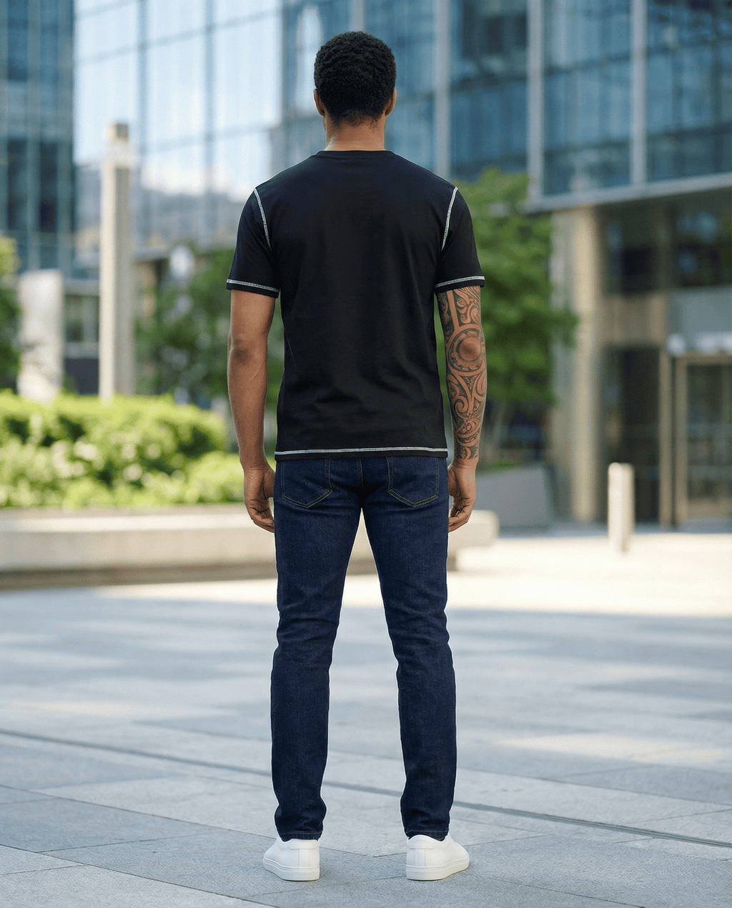 Camiseta 786908 Básica Negra Para Hombre