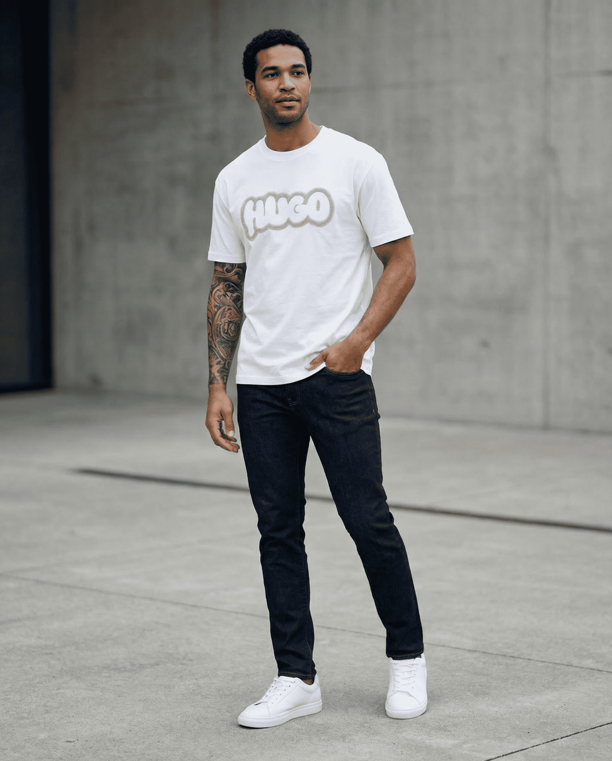 Camiseta 788382 Oversize Blanca Para Hombre