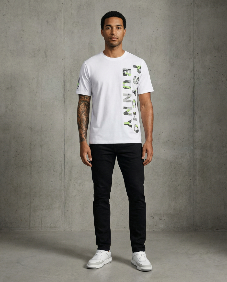 Camiseta 834003 Oversize Blanca Para Hombre