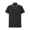 Camiseta 22348# Tipo Polo Negra Para Hombre