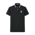 Camiseta 13605# Tipo Polo Negra Para Hombre