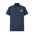Camiseta 22337# Tipo Polo Azul Oscuro Para Hombre