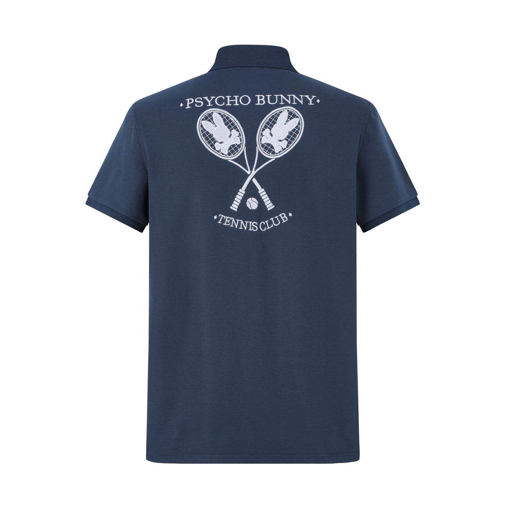 Camiseta 22337# Tipo Polo Azul Oscuro Para Hombre