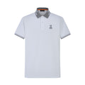 Camiseta 8285-8# Tipo Polo Blanca Para Hombre