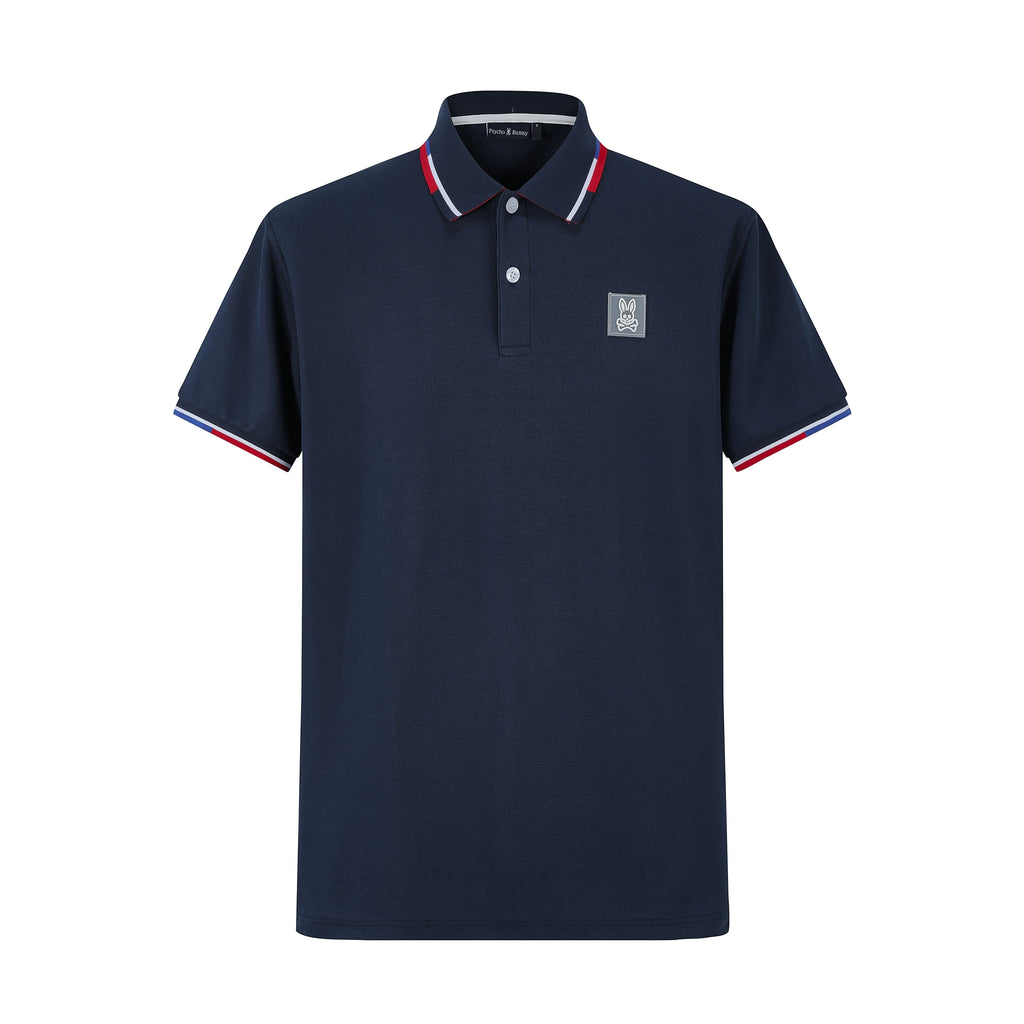 Camiseta 8287-8# Tipo Polo Azul Oscuro Para Hombre