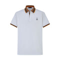 Camiseta 8286-8# Tipo Polo Blanca Para Hombre