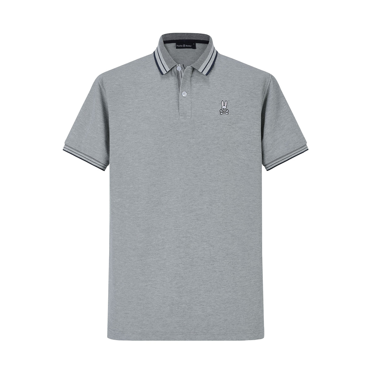 Camiseta 8286-8# Tipo Polo Gris Para Hombre