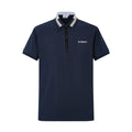 Camiseta 13616# Tipo Polo Azul Oscuro Para Hombre