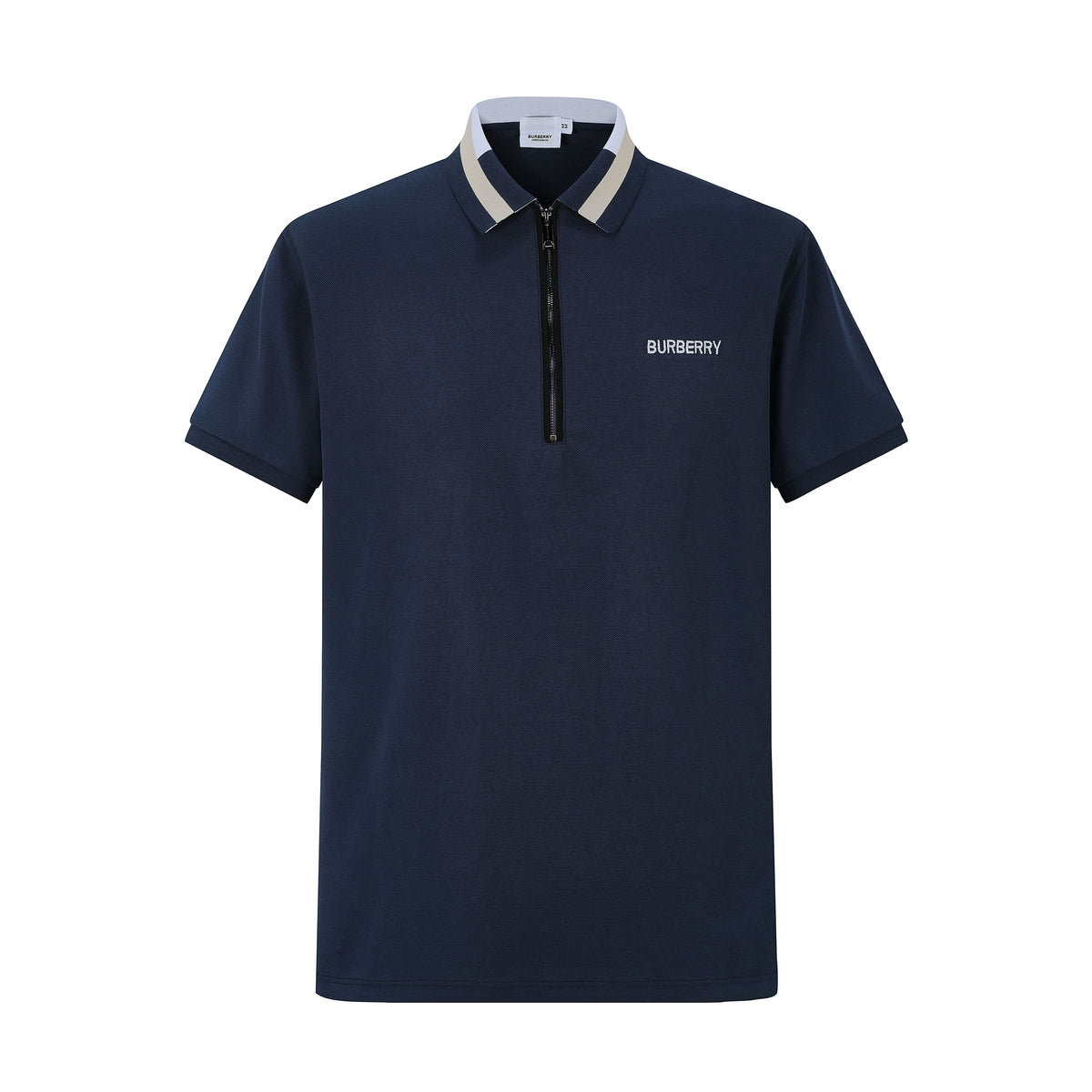 Camiseta 13616# Tipo Polo Azul Oscuro Para Hombre
