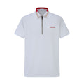 Camiseta 13616# Tipo Polo Blanca Para Hombre