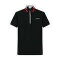 Camiseta 13616# Tipo Polo Negra Para Hombre