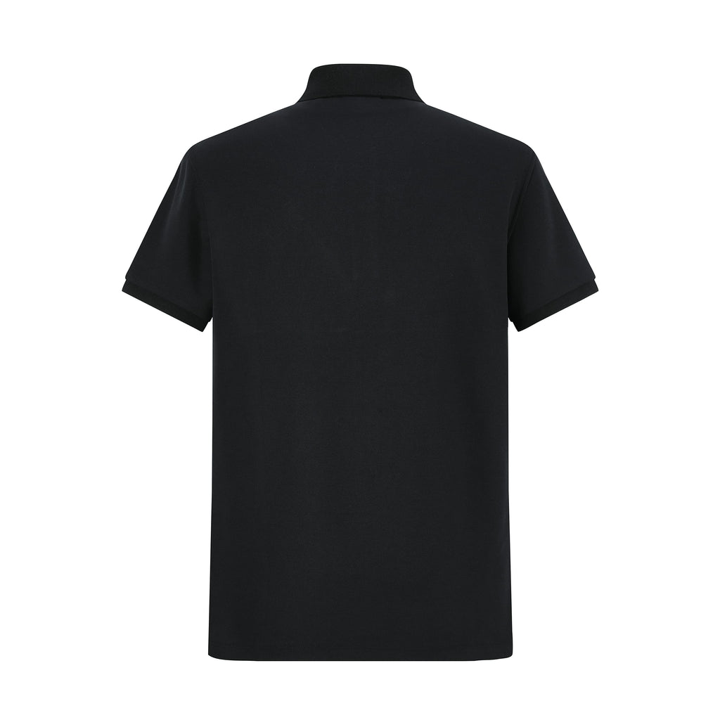 Camiseta 22333 Tipo Polo Negra Para Hombre