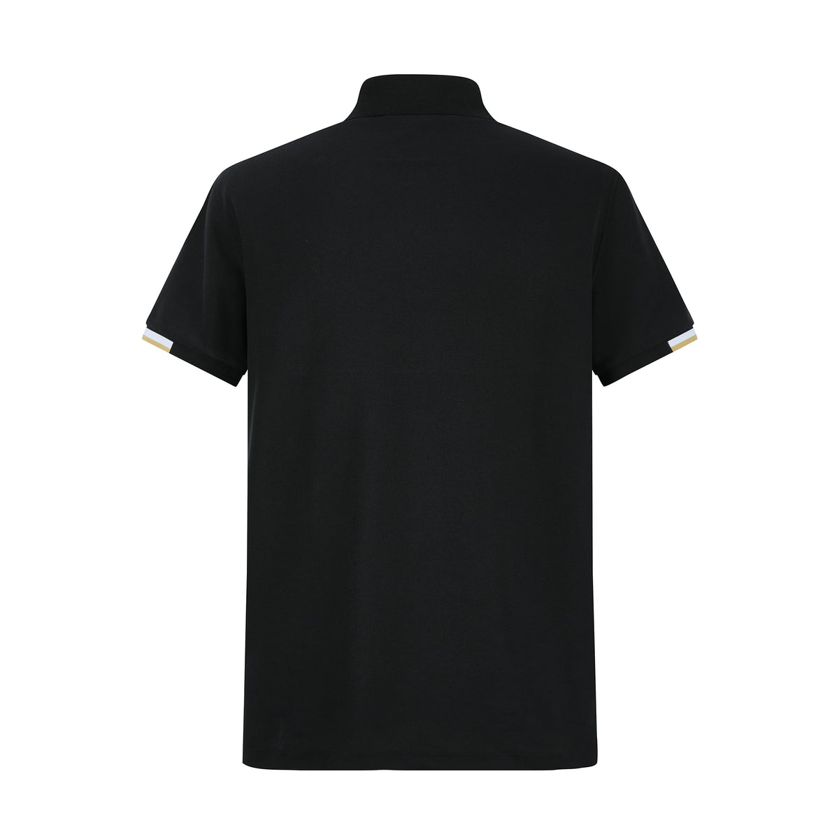 Camiseta 22464# Tipo Polo Negra Para Hombre