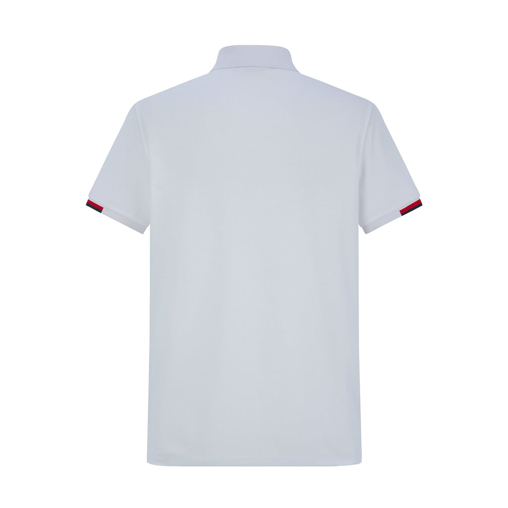 Camiseta 22464# Tipo Polo Blanca Para Hombre