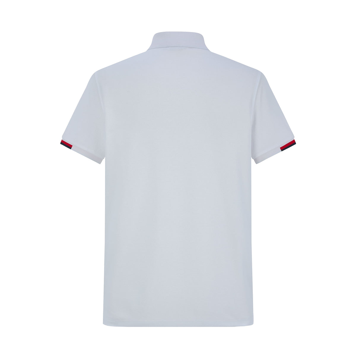 Camiseta 22464# Tipo Polo Blanca Para Hombre