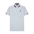 Camiseta 22464# Tipo Polo Blanca Para Hombre