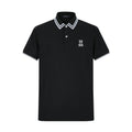 Camiseta 22350 Tipo Polo Negra Para hombre
