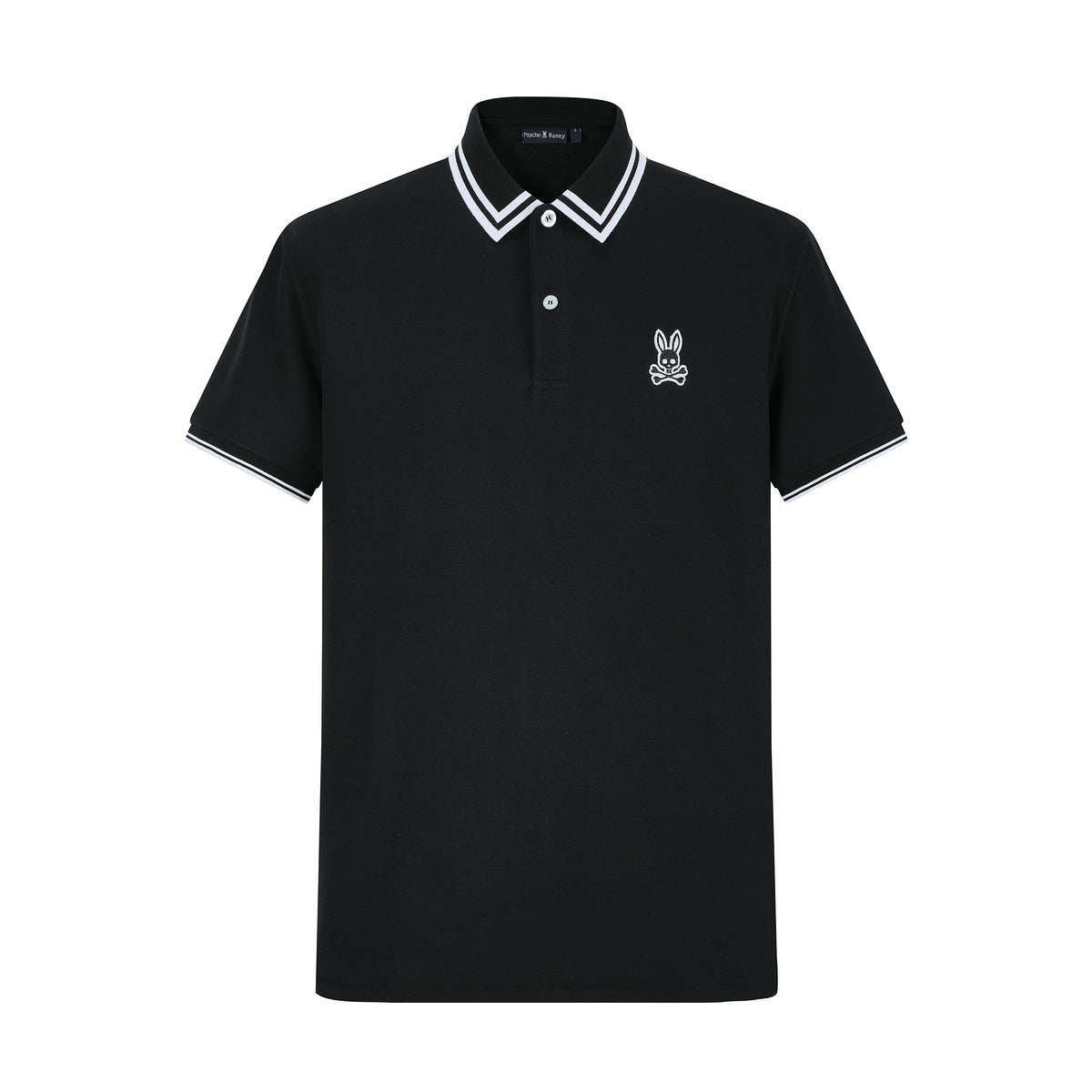Camiseta 22350 Tipo Polo Negra Para hombre