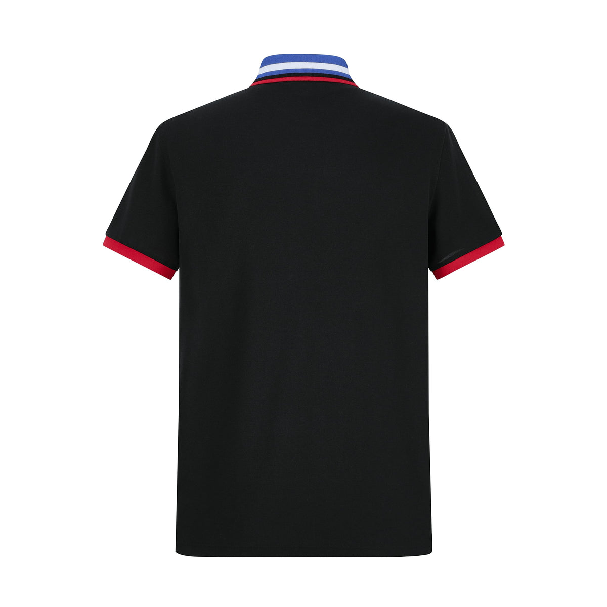 Camiseta 22466# Tipo Polo Negra Para Hombre
