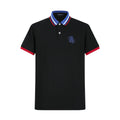 Camiseta 22466# Tipo Polo Negra Para Hombre