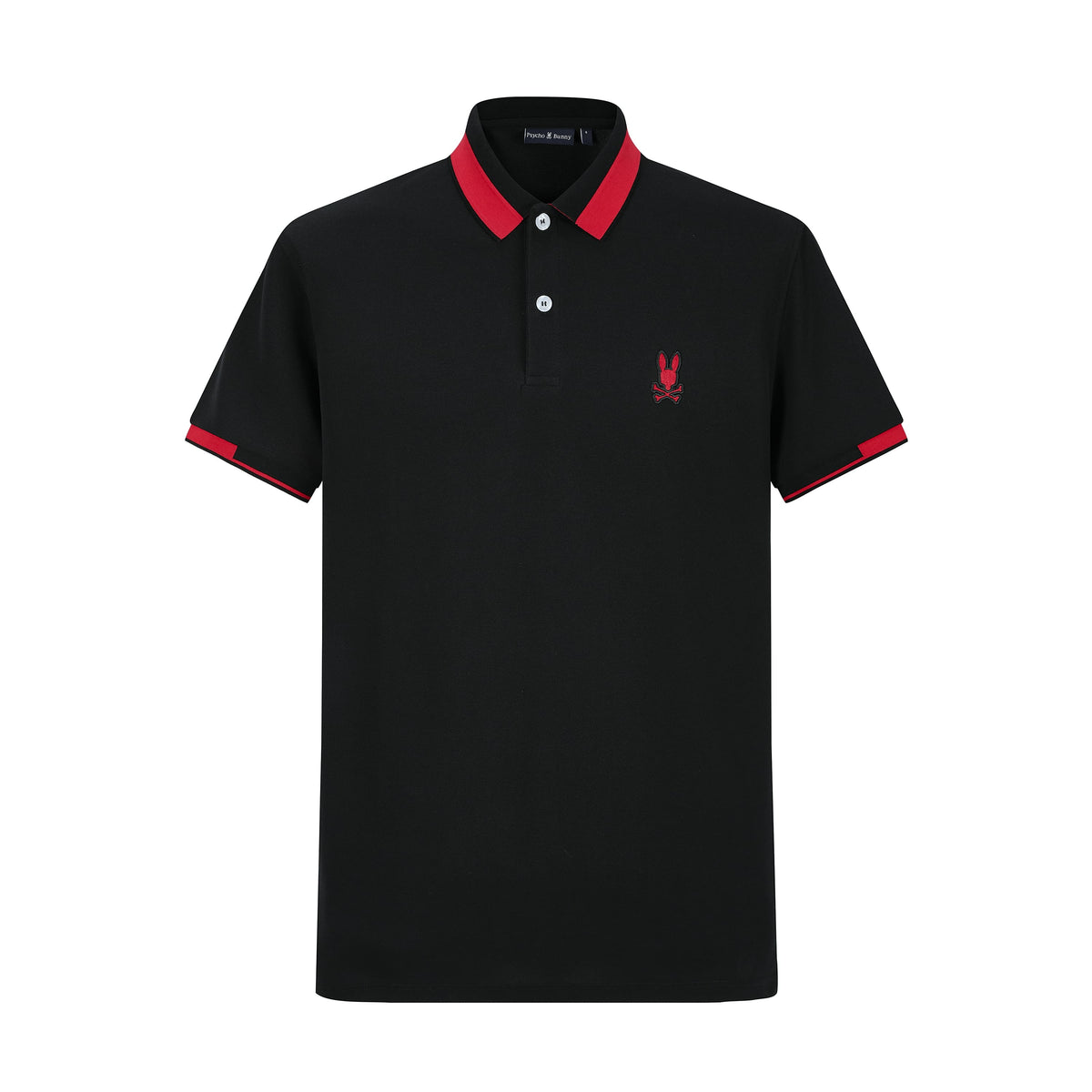 Camiseta 22372# Tipo Polo Negra Para Hombre