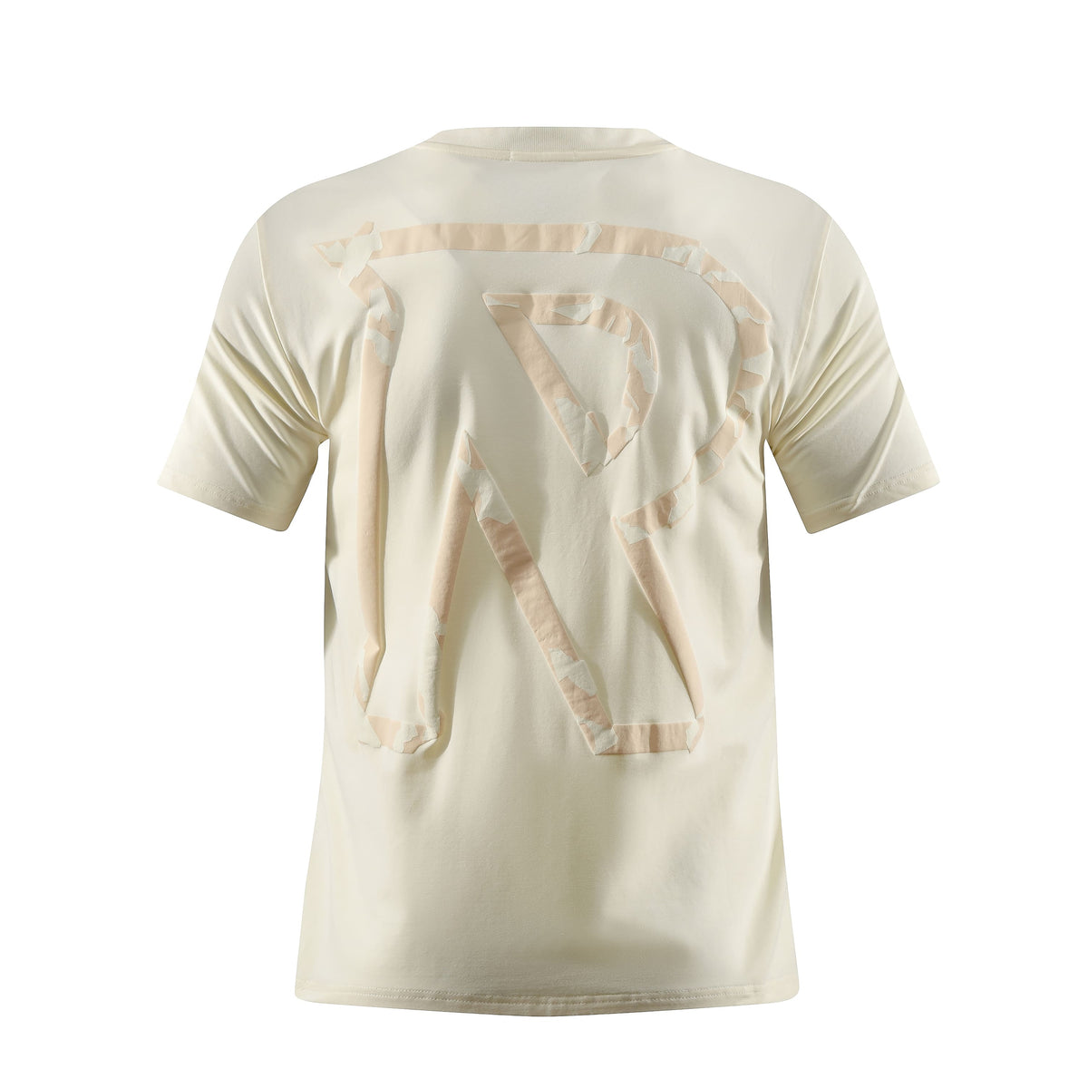 Camiseta 66778 Estampada Crema Para Hombre