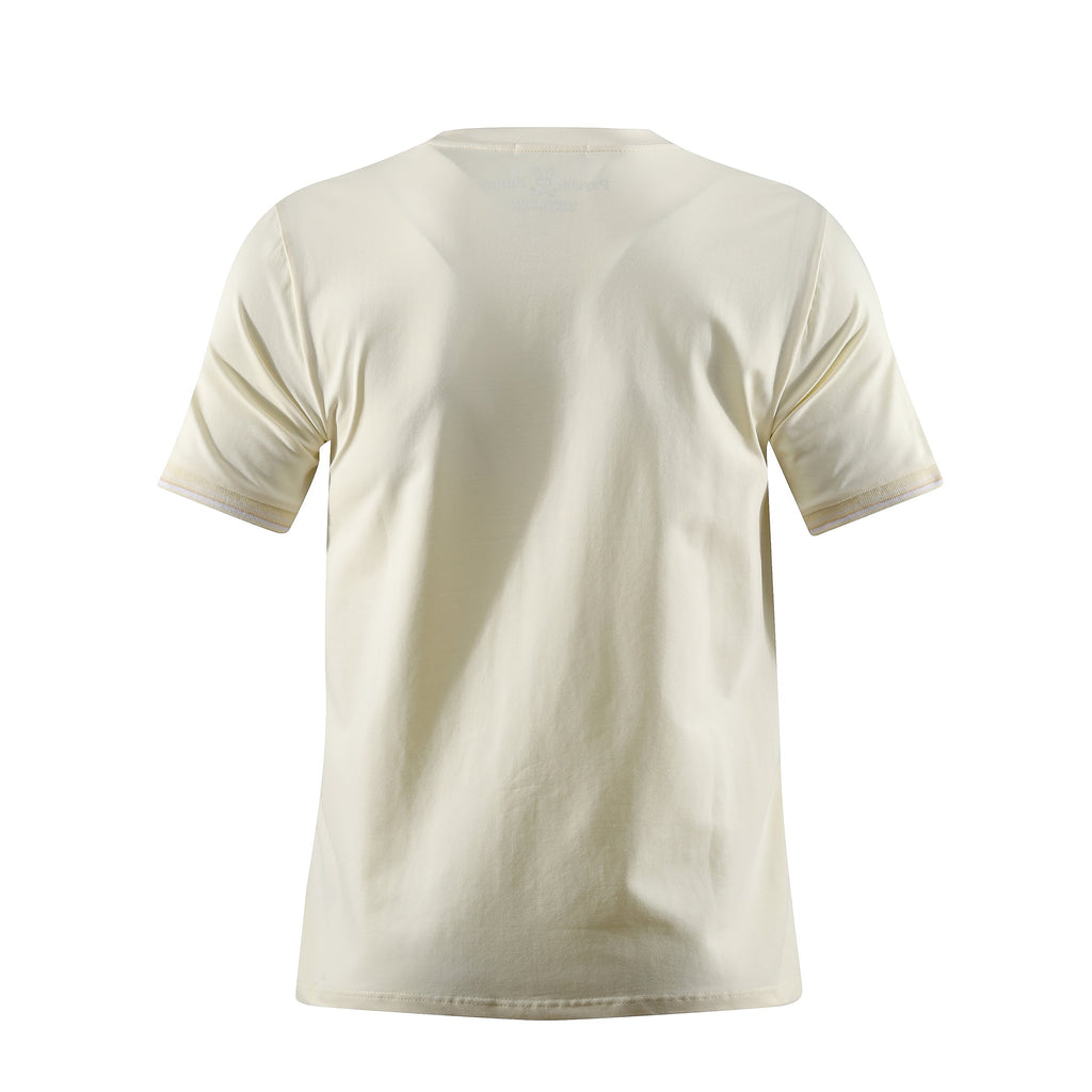 Camiseta 66677 Básica Crema Para Hombre