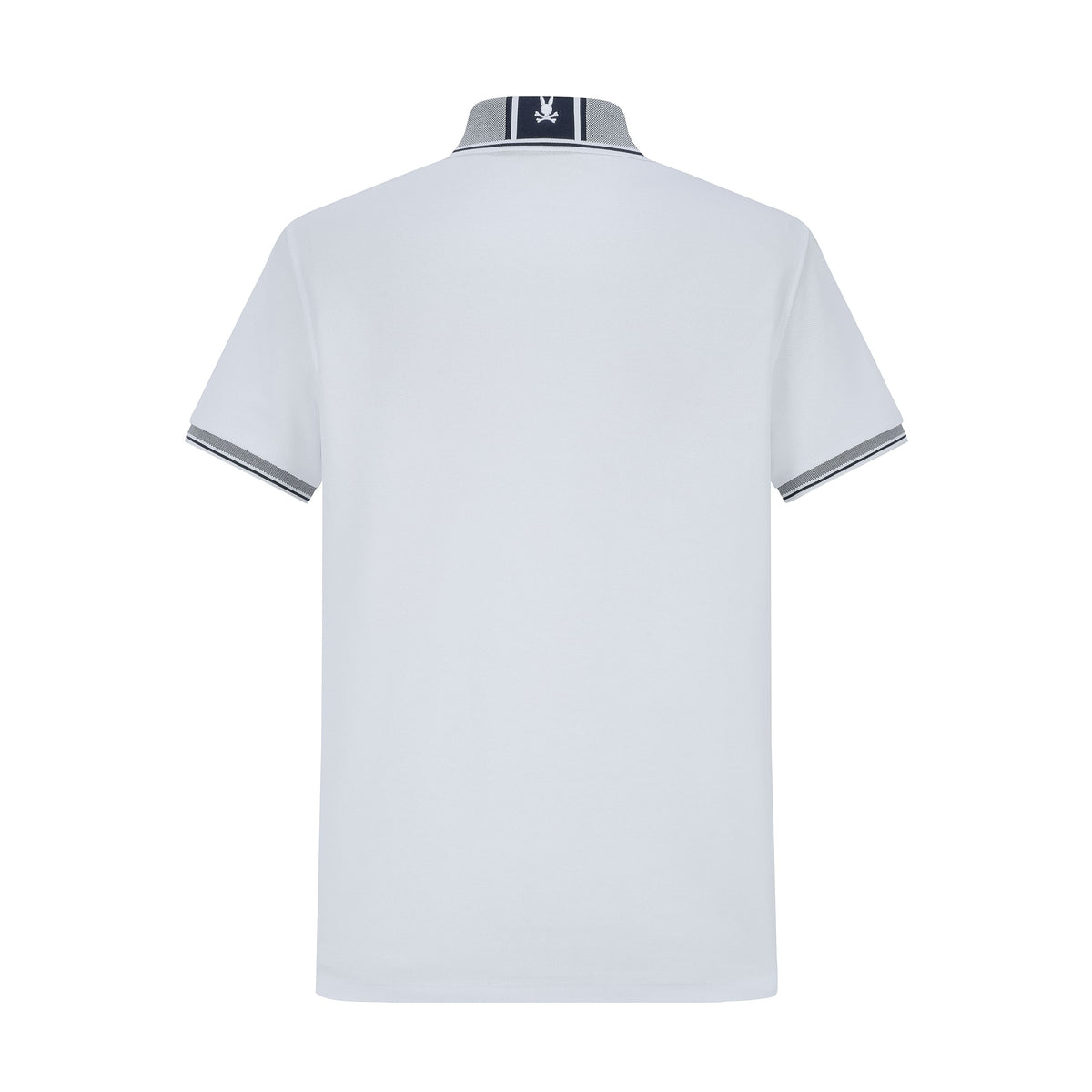 Camiseta 22371# Tipo Polo Blanca Para Hombre