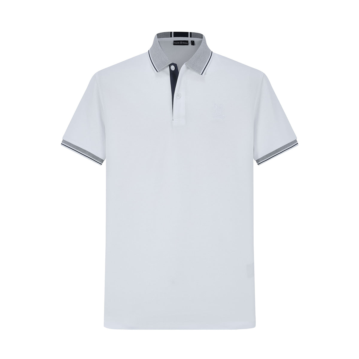 Camiseta 22371# Tipo Polo Blanca Para Hombre