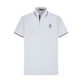 Camiseta 22472# Tipo Polo Blanca Para Hombre