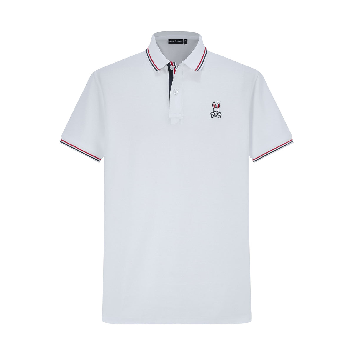 Camiseta 22472# Tipo Polo Blanca Para Hombre