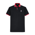 Camiseta 34595# Tipo Polo Negra Para Hombre