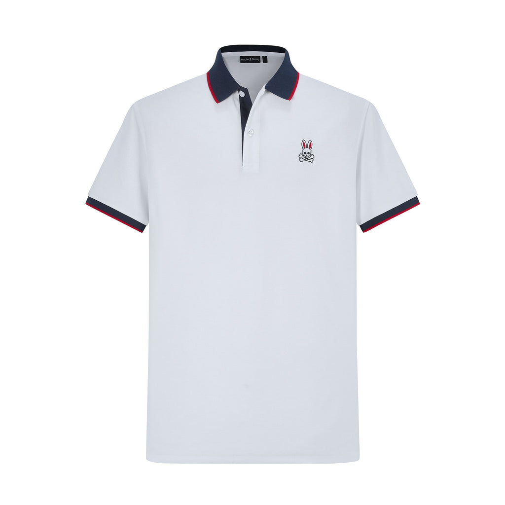 Camiseta 34595# Tipo Polo Blanca Para Hombre