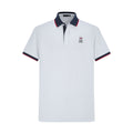 Camiseta 34595# Tipo Polo Blanca Para Hombre