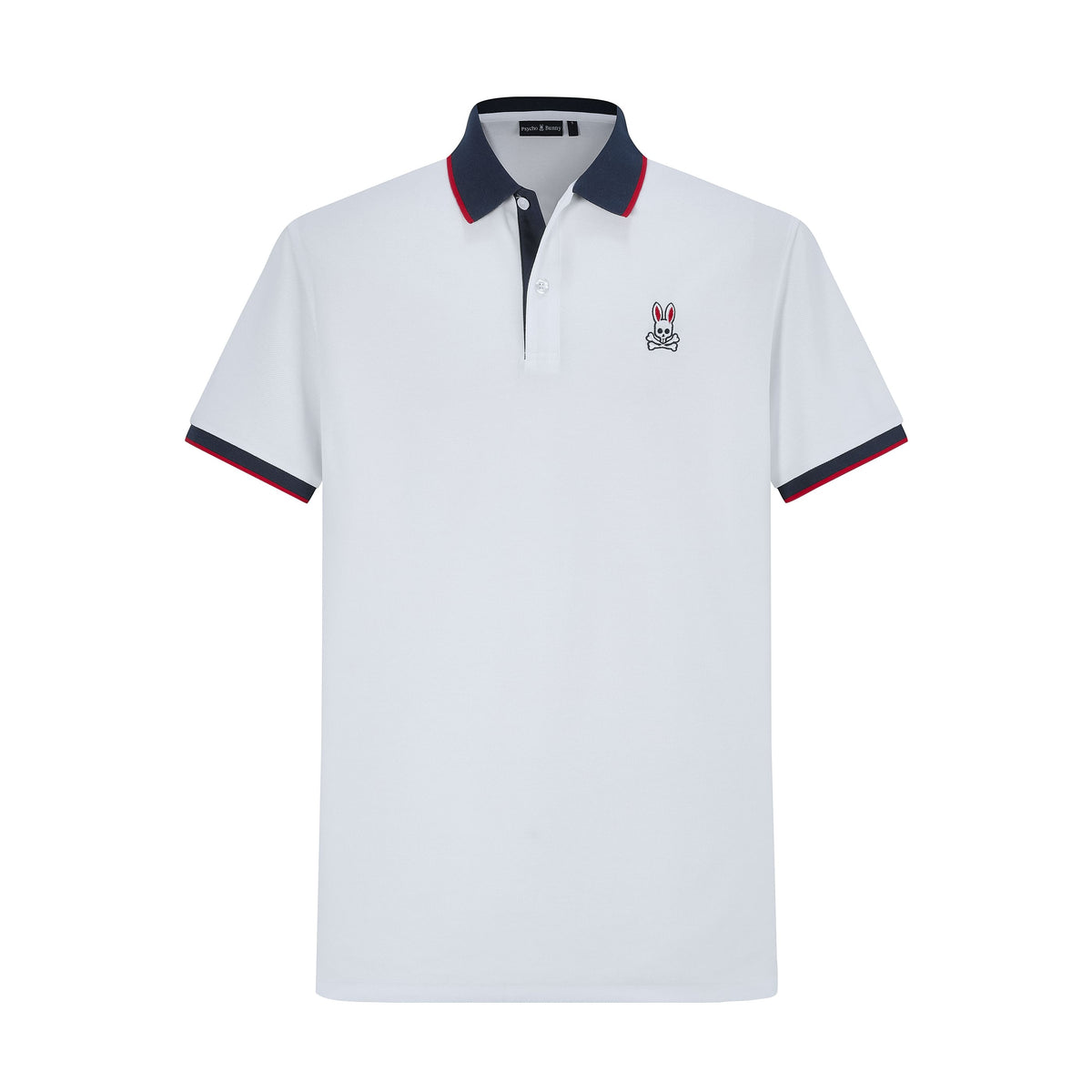 Camiseta 34595# Tipo Polo Blanca Para Hombre
