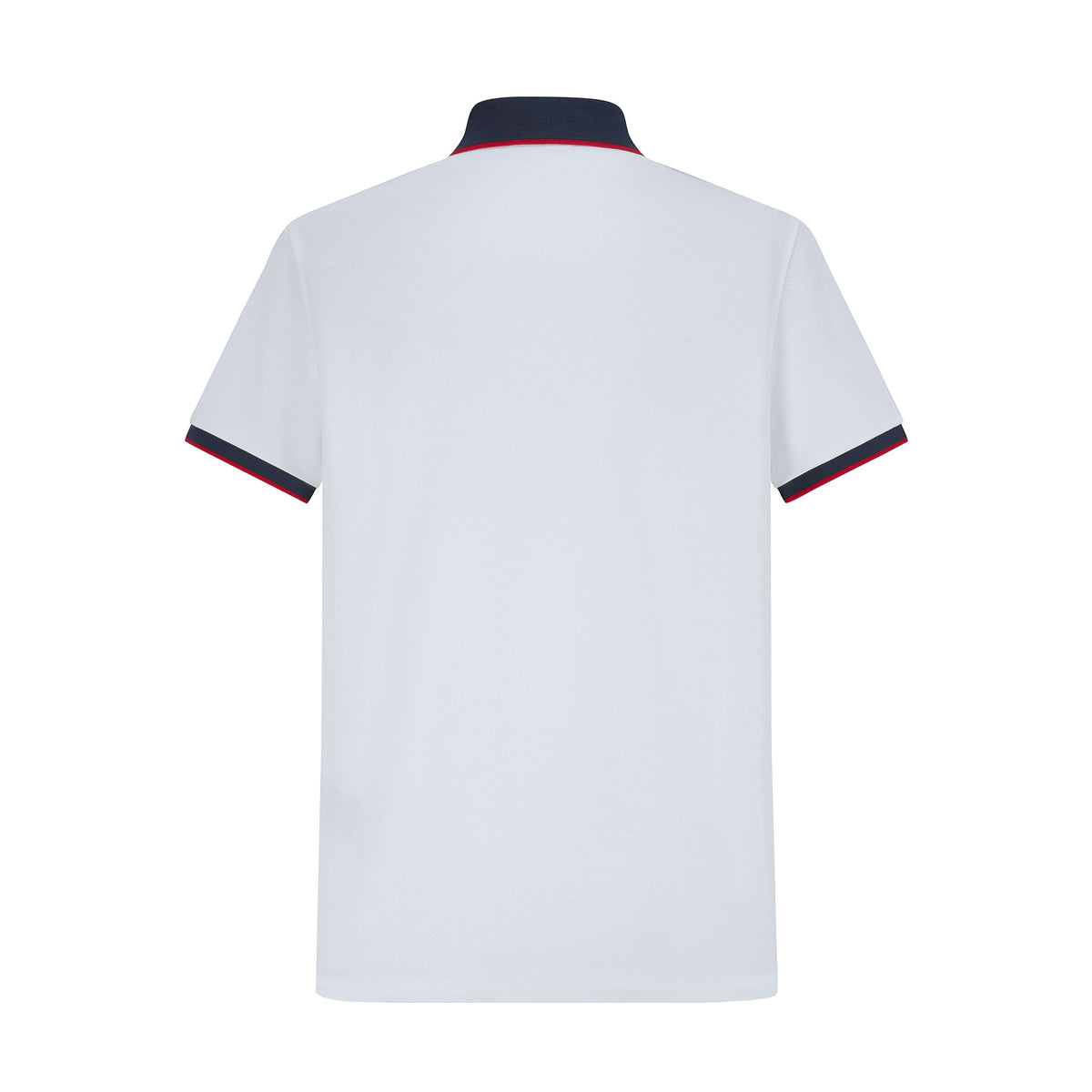 Camiseta 34595# Tipo Polo Blanca Para Hombre
