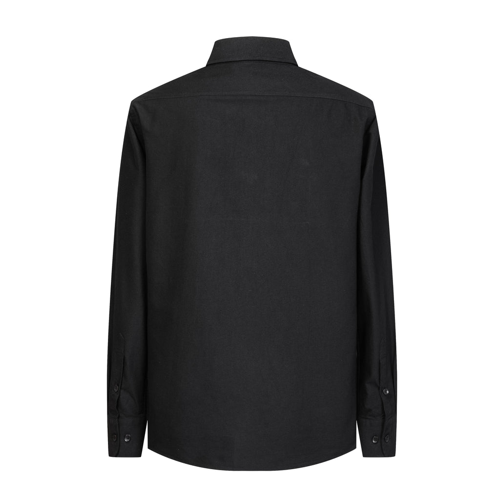 Camisa 50001 Negra Manga Larga Para Hombre