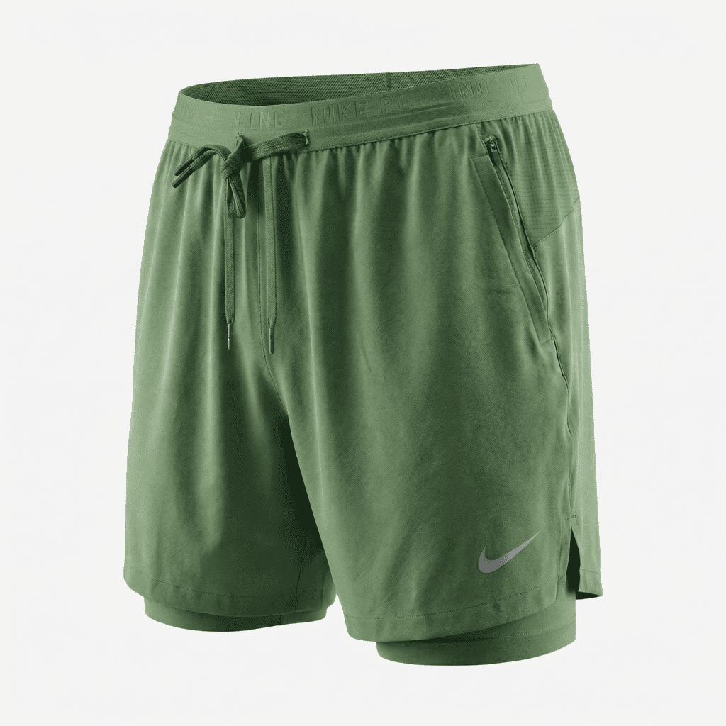Pantaloneta Deportiva Verde Oscuro Para Hombre Ref. 10V1L-1