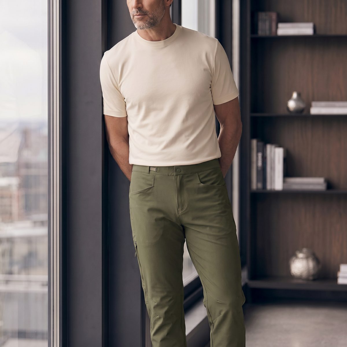 Pantalón 62343 Verde Oliva Para Hombre