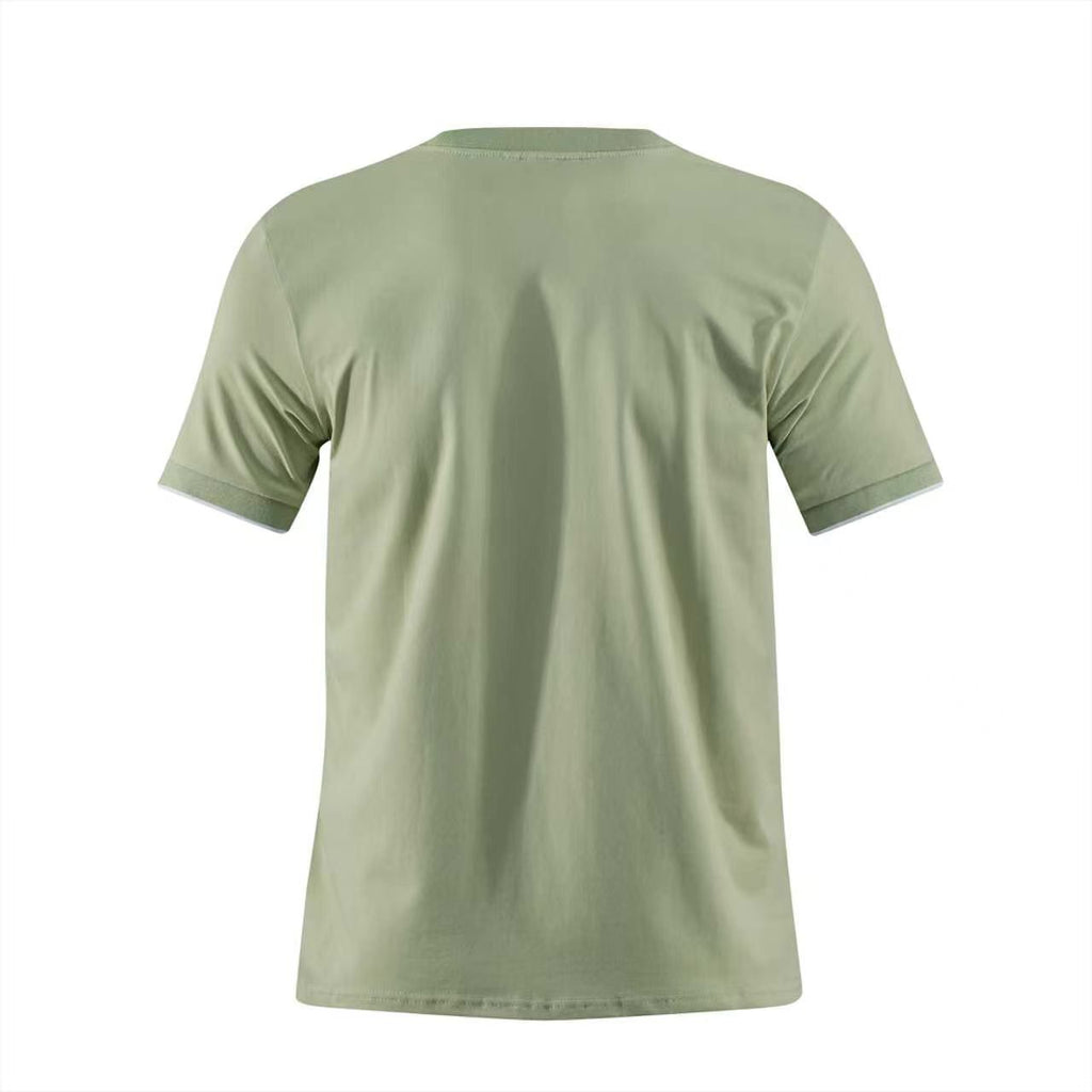 Camiseta -8088 Básica Verde Para Hombre