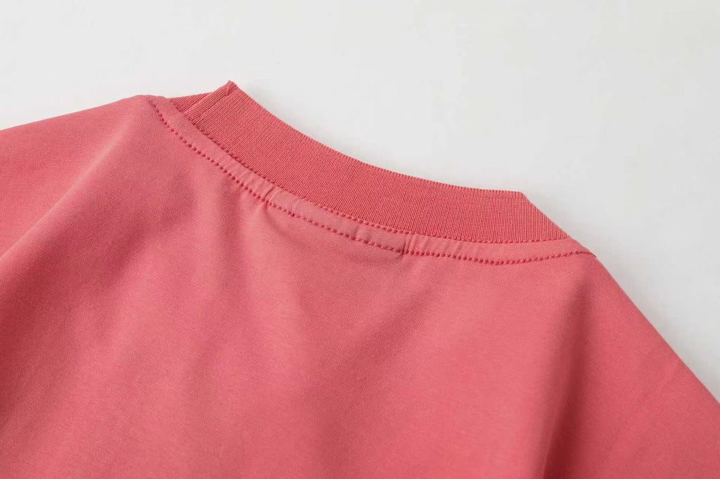 Camiseta -8088 Básica Rosada Para Hombre